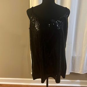 Woman’s plus size sequin tank top